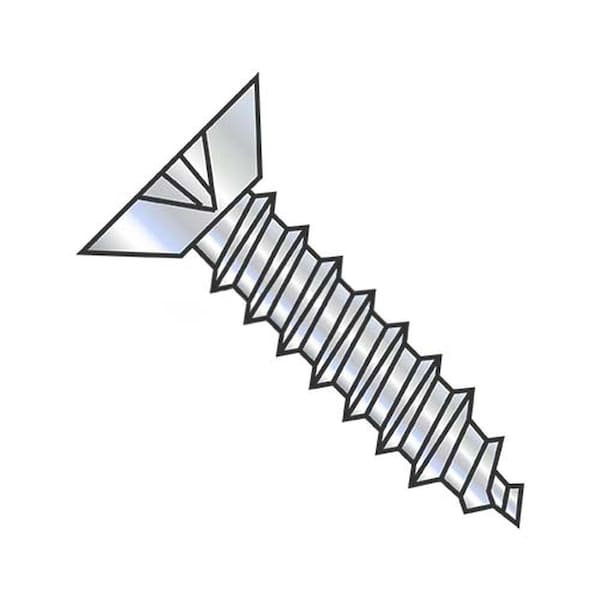 Usa Industrials Self-Drilling Screw, 1/4"-14 x 3/4", Zinc Plated Steel Flat Head Phillips Drive BULK-SCRW-15519 - main